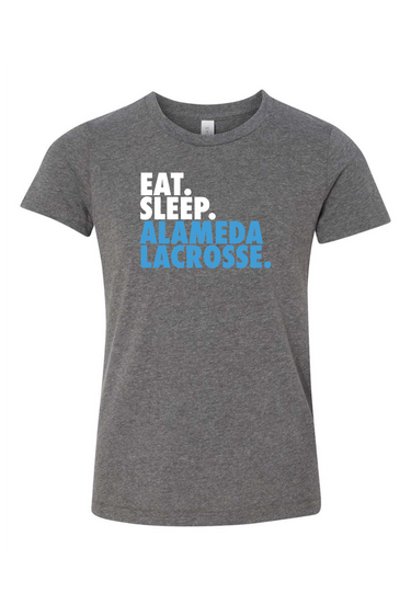 ALAMEDA LACROSSE. EAT. SLEEP. YOUTH TEE