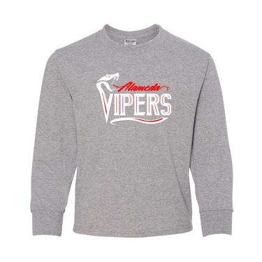 VIPERS YOUTH LONG SLEEVE 50/50 BLEND SHIRT NEW IMAGE