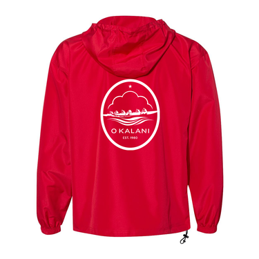 O KALANI UNISEX QUARTER ZIP WINDBREAKER