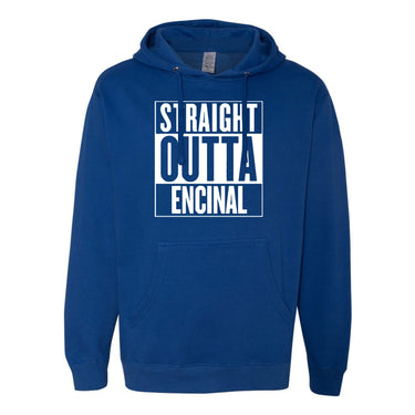 ENCINAL HIGH SCHOOL STRAIGHT OUTTA ENCINAL ADULT PULLOVER HOODIES