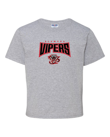VIPERS YOUTH SHORT SLEEVE 50/50 BLEND SHIRT CLASSIC LOGO