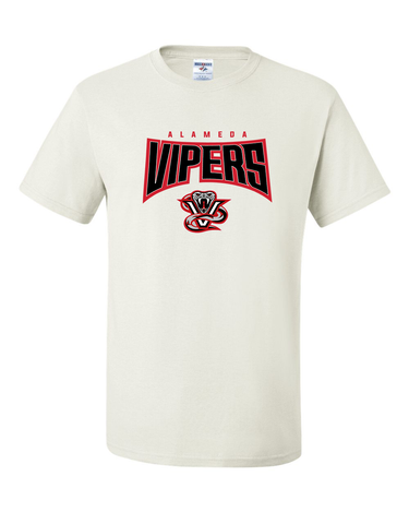VIPERS ADULT SHORT SLEEVE 50/50 BLEND SHIRT CLASSIC LOGO